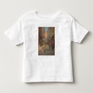 T-shirt Pour Les Tous Petits San Francisco, CAView de vieille rue de Chinatown