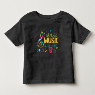 T-shirt Pour Les Tous Petits Sans Musique, La Vie Serait Des Notes Musicales À