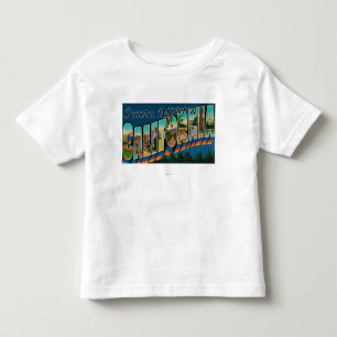 T-shirt Pour Les Tous Petits Santa Monica, la Californie - grandes scènes de