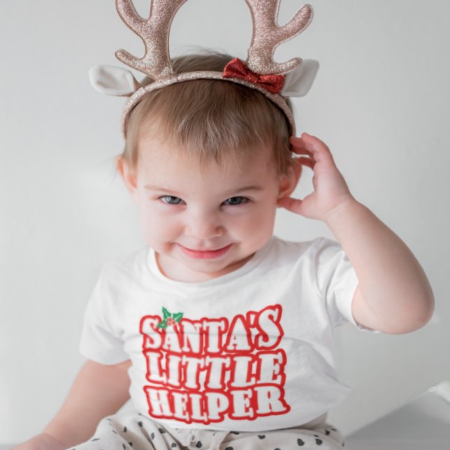 T-shirt Pour Les Tous Petits Santas Little Helper (Créateur téléchargé)