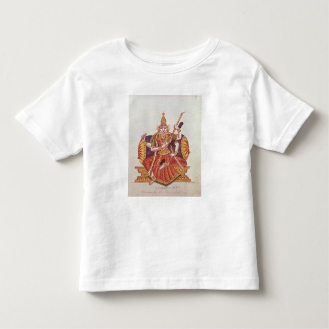 T-shirt Pour Les Tous Petits Saratheswathee, déesse indoue de l'étude (Devant)