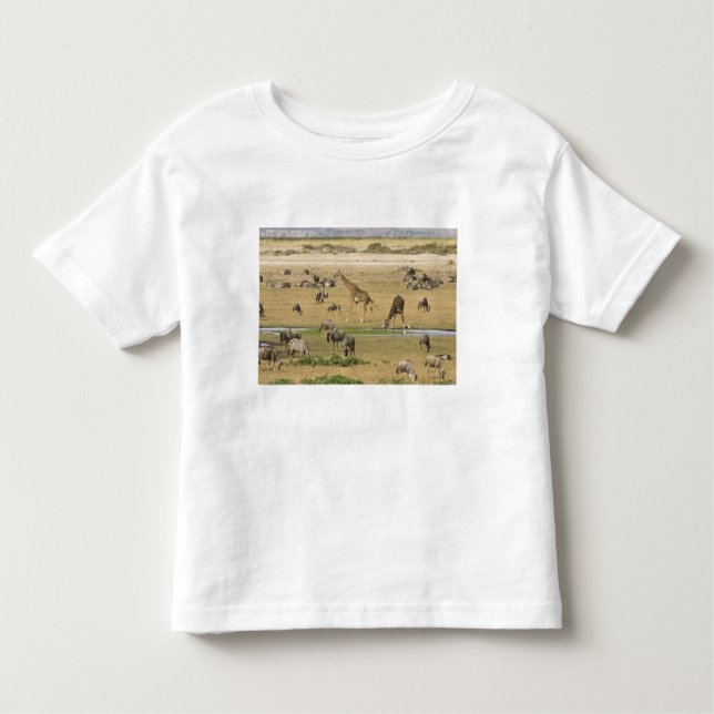T-shirt Pour Les Tous Petits Sauvages, zèbres et girafes (Devant)