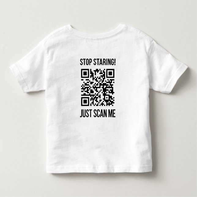 T-shirt Pour Les Tous Petits Scan Me QR Code : Choisissez la gentillesse chaque (Dos)