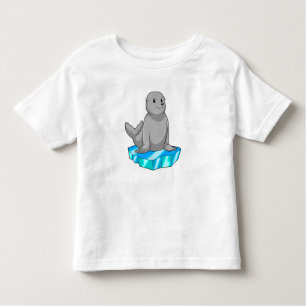 T-shirt Pour Les Tous Petits Sceau avec flocons de glace