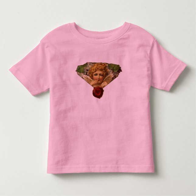 T-SHIRT POUR LES TOUS PETITS SCEAU DE CIRE DU COEUR ANGEL (Devant)
