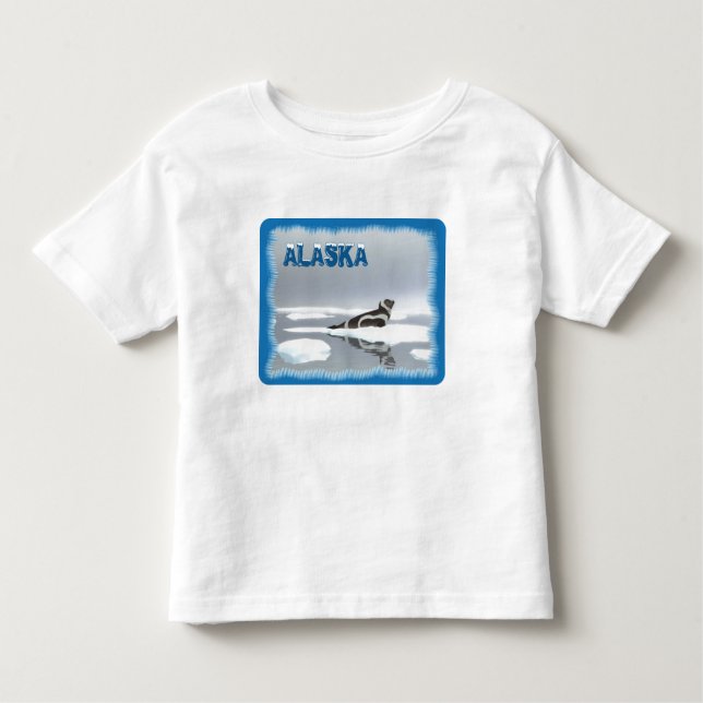 T-shirt Pour Les Tous Petits Sceau De Ruban Sur Glace (Devant)