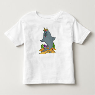 T-shirt Pour Les Tous Petits Sceau roi avec couronne