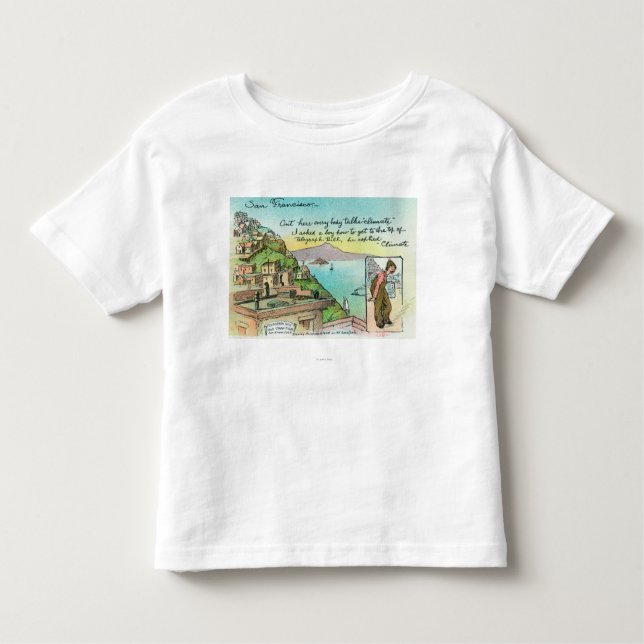 T-shirt Pour Les Tous Petits Scène de bande dessinée au sujet du climat (Devant)
