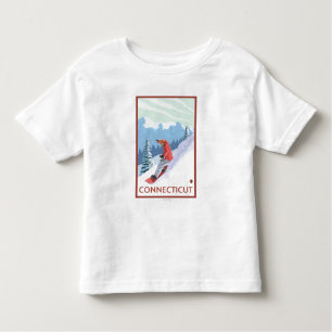 T-shirt Pour Les Tous Petits Scène de ConnecticutSnowboarder