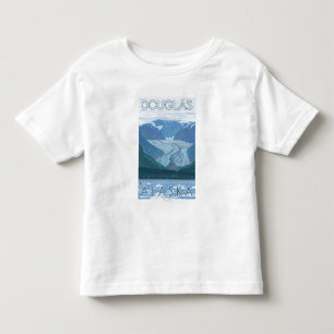 T-shirt Pour Les Tous Petits Scène de glacier - Douglas, Alaska
