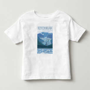T-shirt Pour Les Tous Petits Scène de glacier - Ketchikan, Alaska