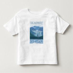 T-shirt Pour Les Tous Petits Scène de glacier - Skagway, Alaska