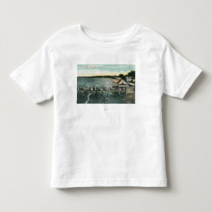 T-shirt Pour Les Tous Petits Scène de jetée et de lac de brise marine