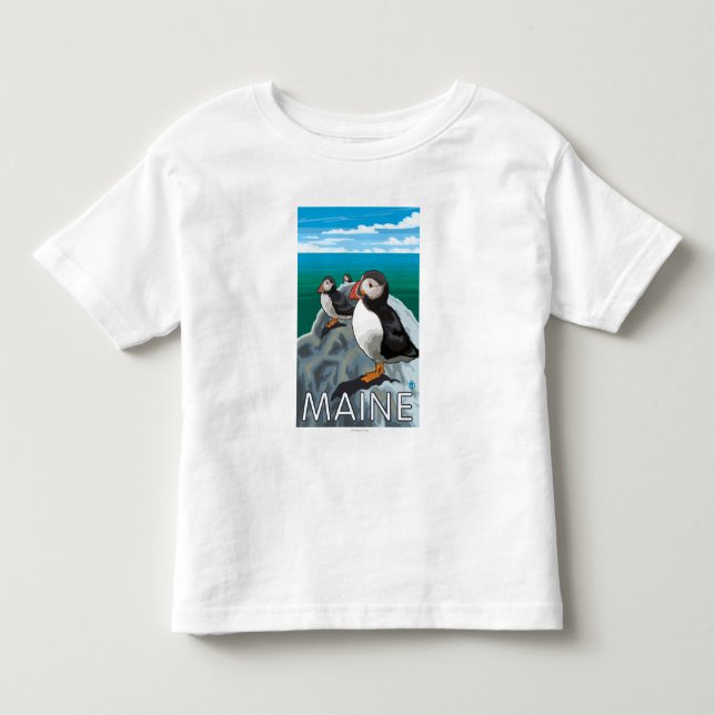 T-shirt Pour Les Tous Petits Scène de MainePuffins (Devant)