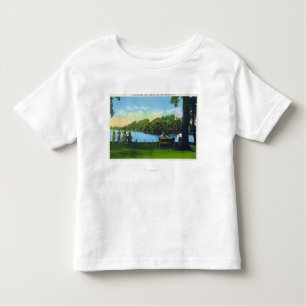 T-shirt Pour Les Tous Petits Scène de parc de lac seneca