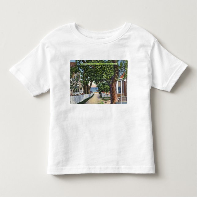 T-shirt Pour Les Tous Petits Scène de rue des résidences (Devant)