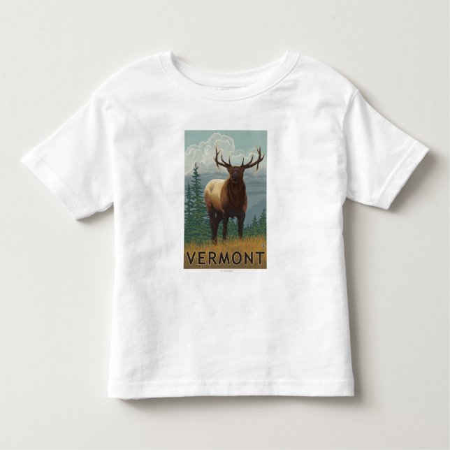 T-shirt Pour Les Tous Petits Scène de VermontElk (Devant)