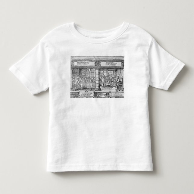T-shirt Pour Les Tous Petits Scène d'opérations bancaires (Devant)