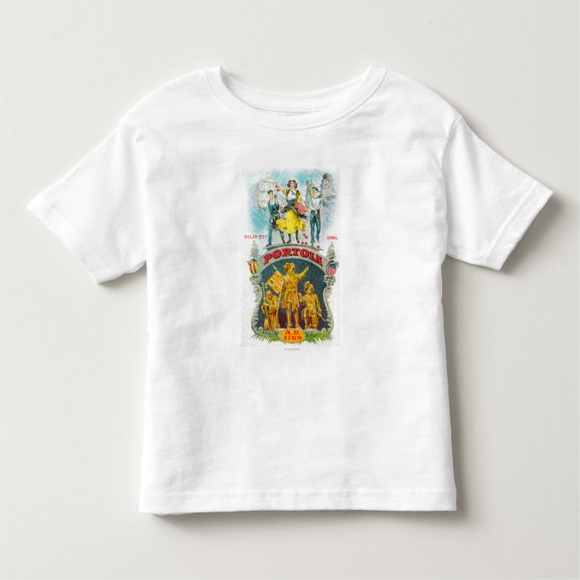 T-shirt Pour Les Tous Petits Scène promotionnelle de festival de Portola (Devant)