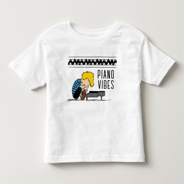 T-shirt Pour Les Tous Petits Schroeder Charlie Musique Brown (Devant)