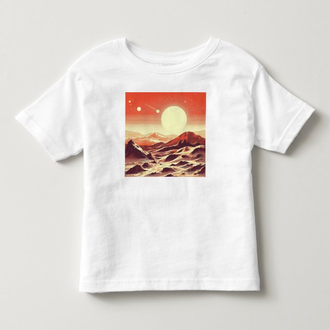 T-shirt Pour Les Tous Petits Sciage de paysage SF Mars 2 (Devant)