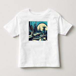 T-shirt Pour Les Tous Petits Sciage urbain futuriste SF 3