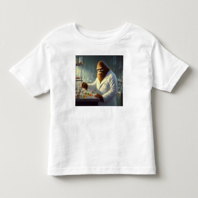 T-shirt Pour Les Tous Petits Scientifique de Bigfoot (Devant)