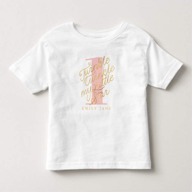 T-shirt Pour Les Tous Petits Scintillement de scintillement ma petite étoile (Devant)