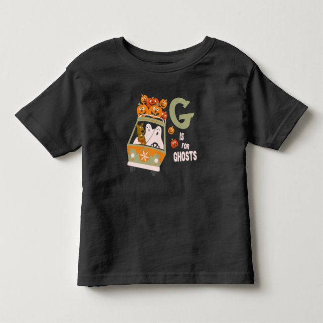 T-shirt Pour Les Tous Petits Scooby-Doo | G est pour Ghosts (Devant)