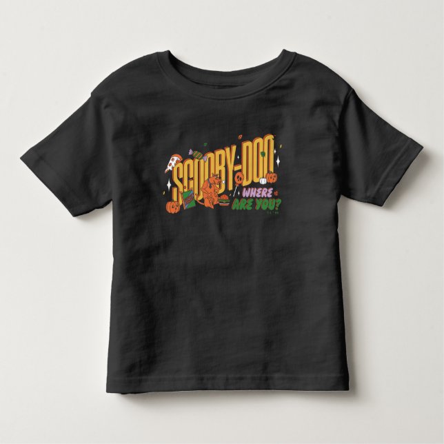 T-shirt Pour Les Tous Petits Scooby-Doo Halloween Snack Logo (Devant)