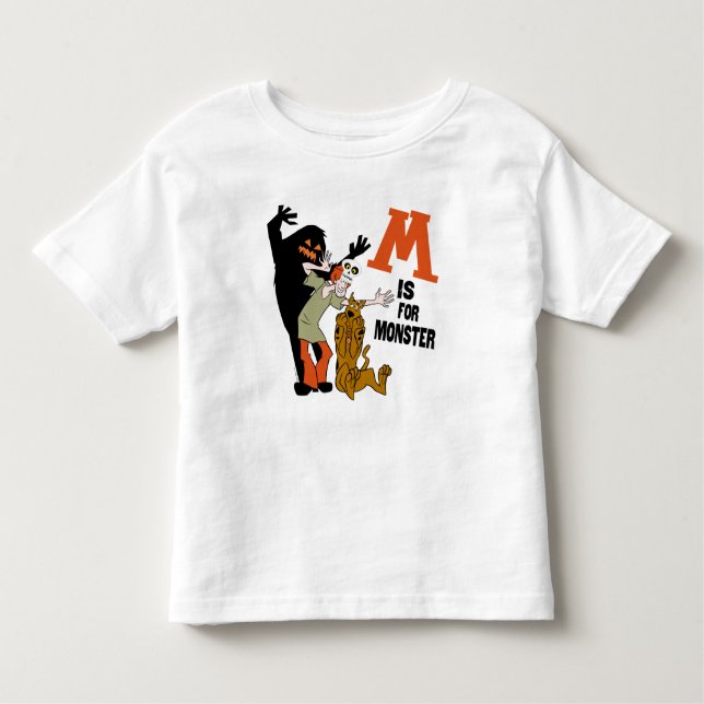 T-shirt Pour Les Tous Petits Scooby-Doo | M est pour Monster (Devant)