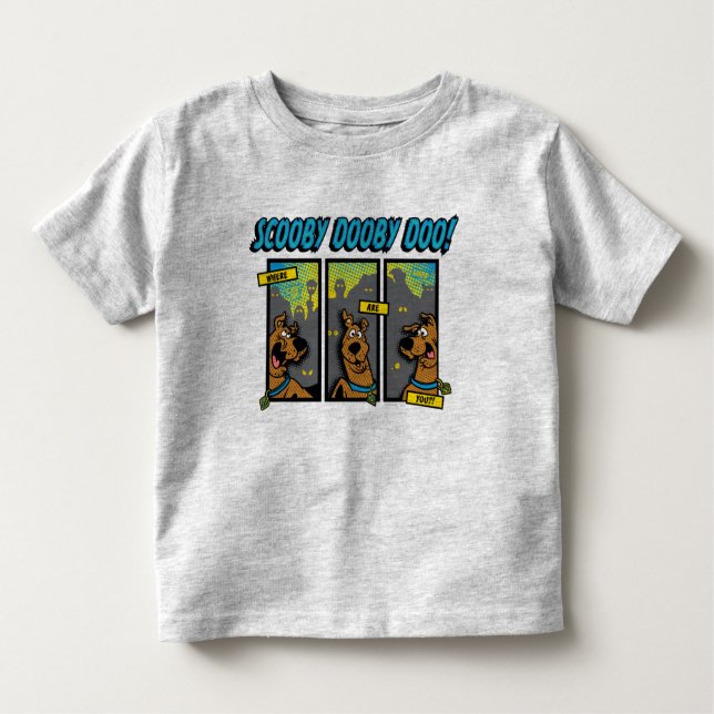 T-shirt Pour Les Tous Petits Scooby-Doo Where Are You Comic Panels (Devant)