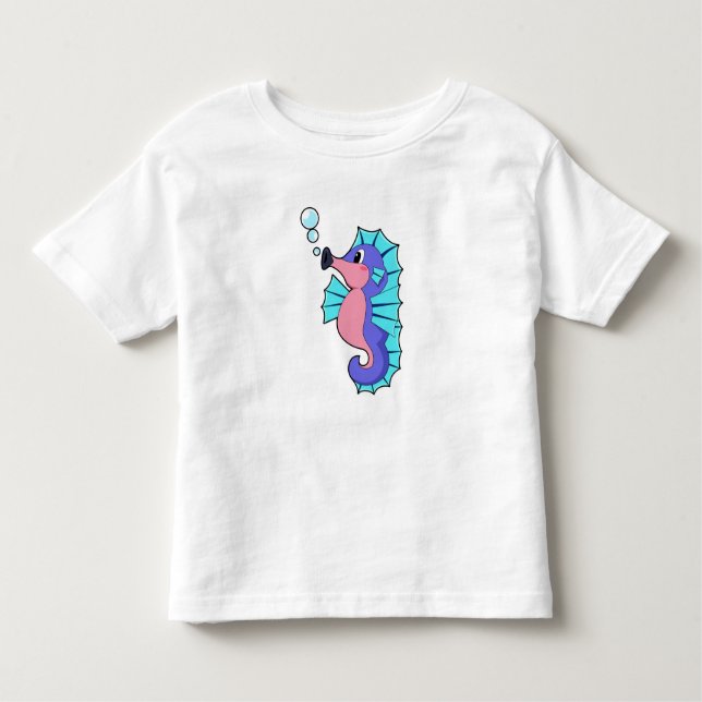 T-shirt Pour Les Tous Petits Seahorse (Devant)