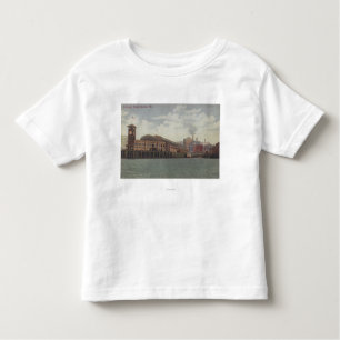T-shirt Pour Les Tous Petits Seattle, dock de WAColeman sur le bord de mer de
