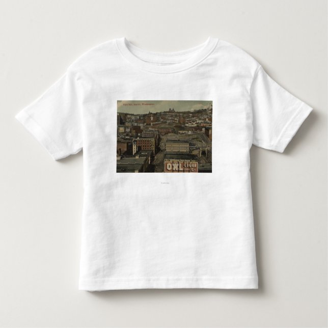 T-shirt Pour Les Tous Petits Seattle, WA - première colline (Devant)