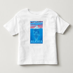 T-shirt Pour Les Tous Petits Section transversale d'iceberg - Cordova, Alaska