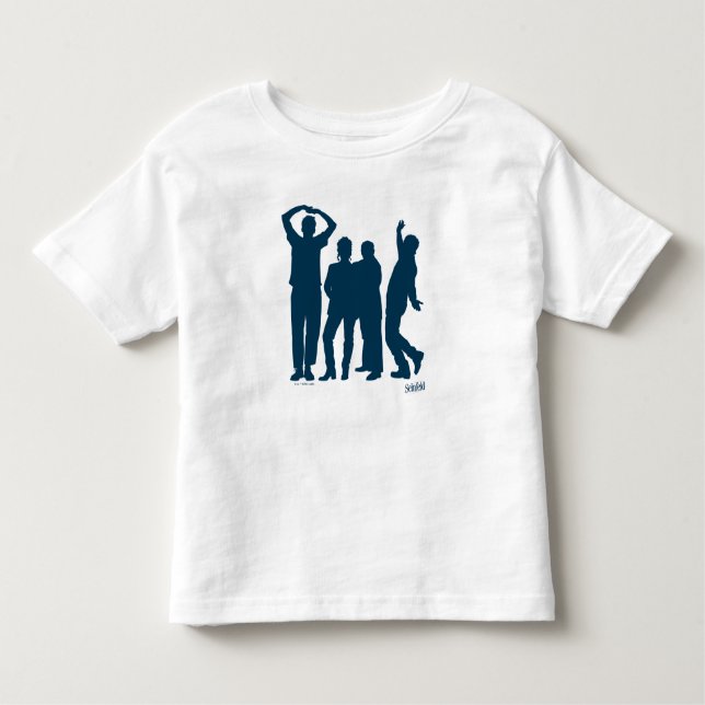 T-shirt Pour Les Tous Petits Seinfeld | Graphique de silhouette de groupe (Devant)