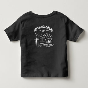 T-shirt Pour Les Tous Petits Séjour de ski personnalisé pour famille, amis et g