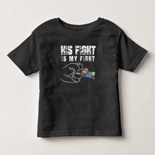 T-shirt Pour Les Tous Petits sensibilisation sur l'autisme Maman Papa Autistic  (Devant)