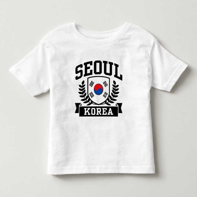 T-shirt Pour Les Tous Petits Séoul Corée (Devant)