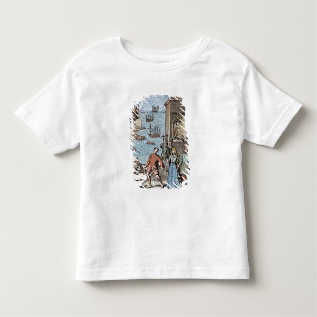 T-shirt Pour Les Tous Petits Séparation de Columbus avec Ferdinand et (Devant)