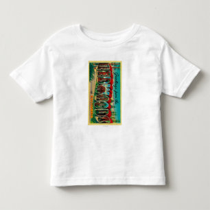 T-shirt Pour Les Tous Petits Séquoias, la Californie - grandes scènes de lett