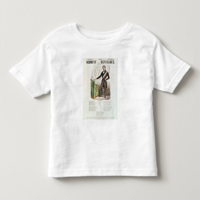T-shirt Pour Les Tous Petits Serment une La Republique', (Devant)