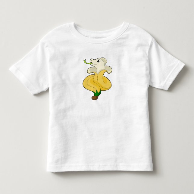 T-shirt Pour Les Tous Petits Serpent avec banane (Devant)