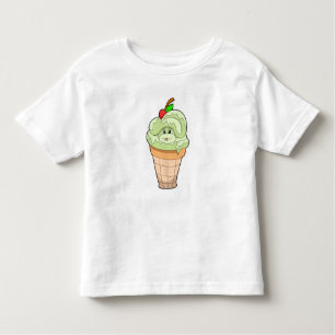 T-shirt Pour Les Tous Petits Serpent avec cône crème glacée & cerise