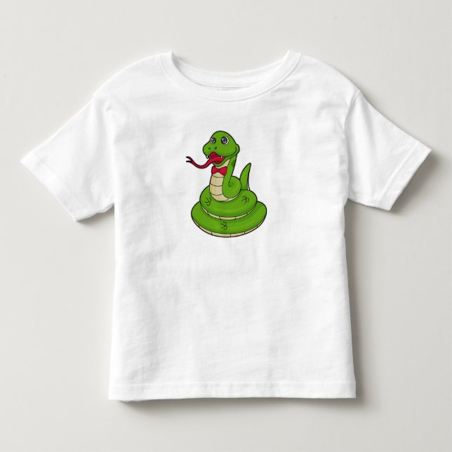 T-shirt Pour Les Tous Petits Serpent avec cravate de cabot (Devant)