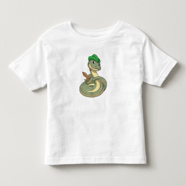 T-shirt Pour Les Tous Petits Serpent avec épée (Devant)