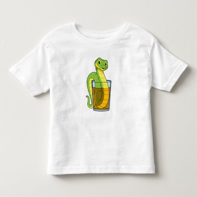 T-shirt Pour Les Tous Petits Serpent avec jus (Devant)
