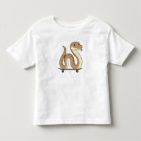 Serpent comme patineur avec skateboard