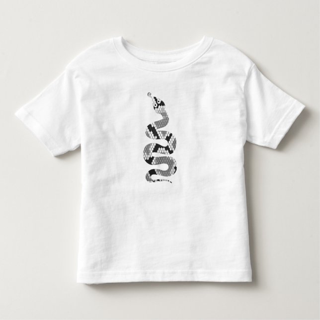 T-shirt Pour Les Tous Petits Serpent gris et silhouette gris clair (Devant)